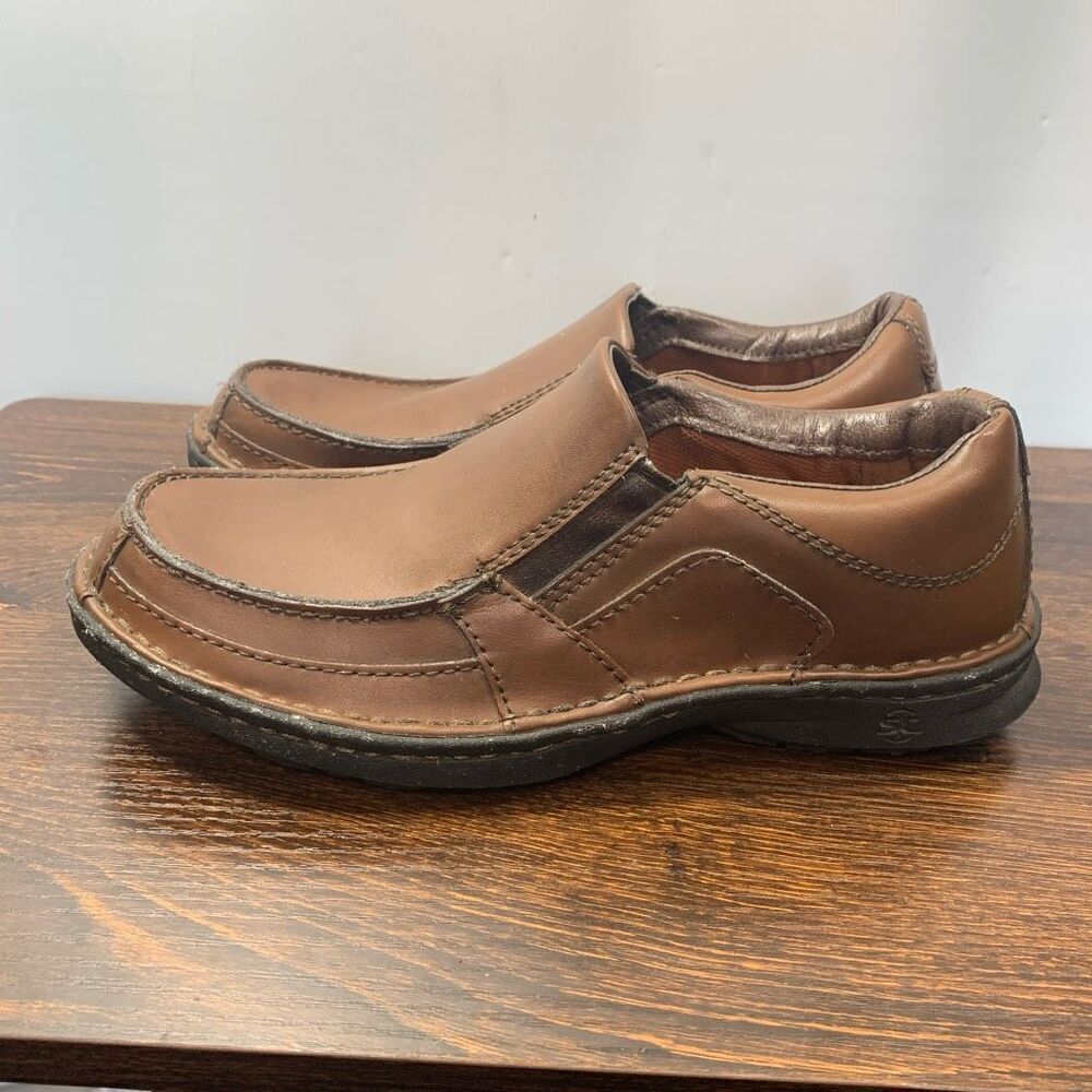 Streetcars Carrera Men's Round Toe Slip-On Leather Casual Shoes Brown Size 8.5M - Picture 6 of 12